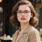 Briar_LS220 Modern Oval Prescription Eyeglasses – Custom Lenses for Myopia & Presbyopia, Premium Unisex Frames