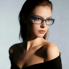 Vireo_LS034 Bold Rectangle Prescription Eyeglasses – Custom Lenses for Myopia & Presbyopia, Premium Unisex Frames