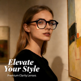 parabola 58884 Round Prescription Eyeglasses – Custom Myopia & Presbyopia Lenses, Premium Frame for Men & Women