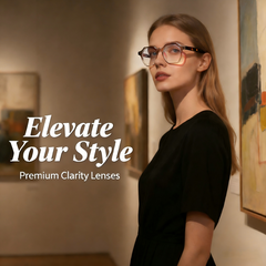 parabola 58884 Round Prescription Eyeglasses – Custom Myopia & Presbyopia Lenses, Premium Frame for Men & Women