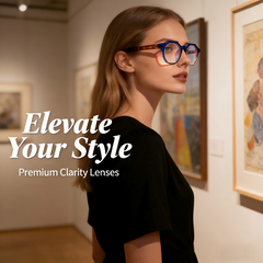 parabola 58884 Round Prescription Eyeglasses – Custom Myopia & Presbyopia Lenses, Premium Frame for Men & Women