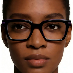 evanesce 581027 Bold Square Prescription Eyeglasses – Custom Myopia & Presbyopia Lenses, Premium Frame for Men & Women