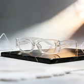 axiom 581049 Premium Square Prescription Eyeglasses – Custom Myopia & Presbyopia Lenses, Acetate Frame for Men & Women,Minimalist Design for Everyday Wear