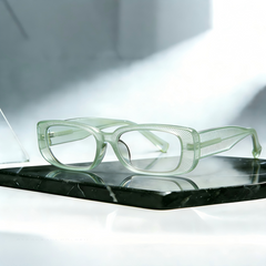 axiom 581049 Premium Square Prescription Eyeglasses – Custom Myopia & Presbyopia Lenses, Acetate Frame for Men & Women,Minimalist Design for Everyday Wear