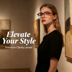 parabola  58884 Round Prescription Eyeglasses – Custom Myopia & Presbyopia Lenses, Premium Frame for Men & Women