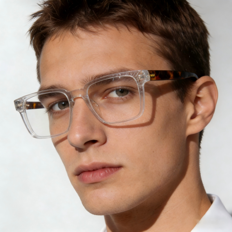 etherealaze 25005 Classic Square Prescription Eyeglasses – Custom Myopia & Presbyopia Lenses, Premium Frame for Men & Women