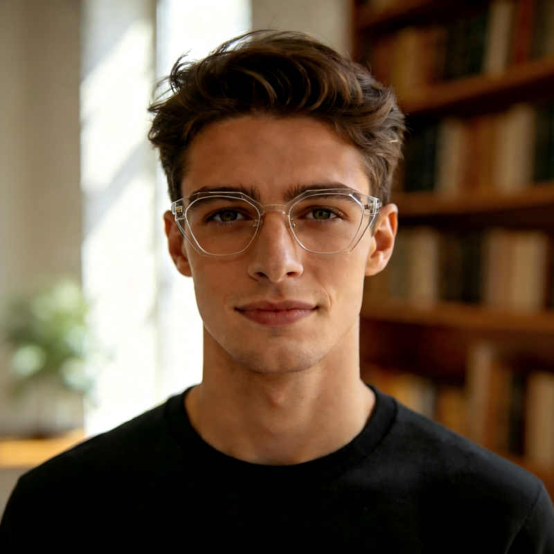 Nexus_LS036 Retro Cat Eye Prescription Eyeglasses – Custom Lenses for Myopia & Presbyopia, Premium Unisex Frames